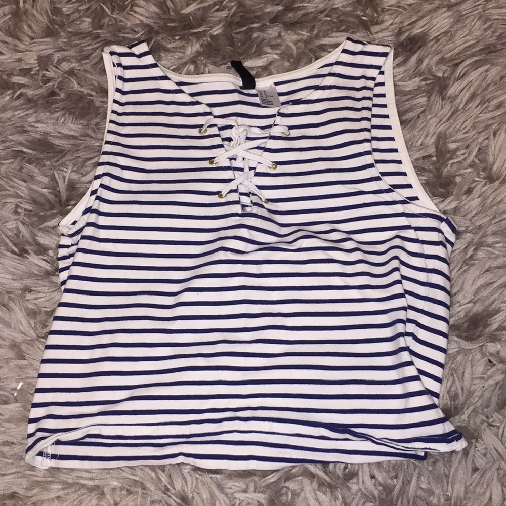 Striped crop top from H&M